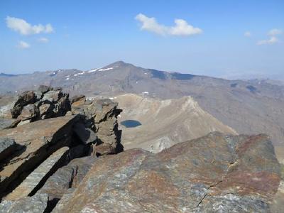 The magestic peak of Mulhacen and the lake of La Caldera (6-7 hours Trekking, positive slope 980m)